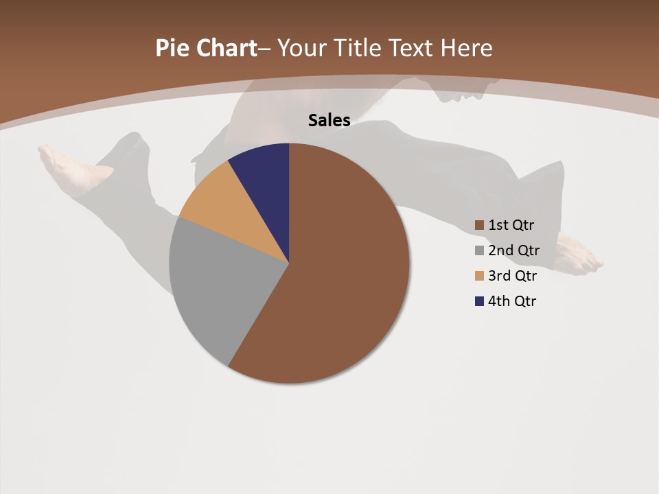 Fitness Pose Young PowerPoint Template