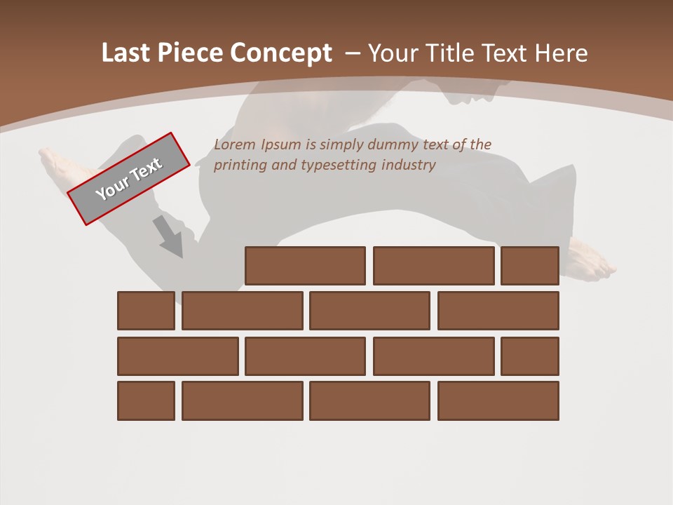 Fitness Pose Young PowerPoint Template