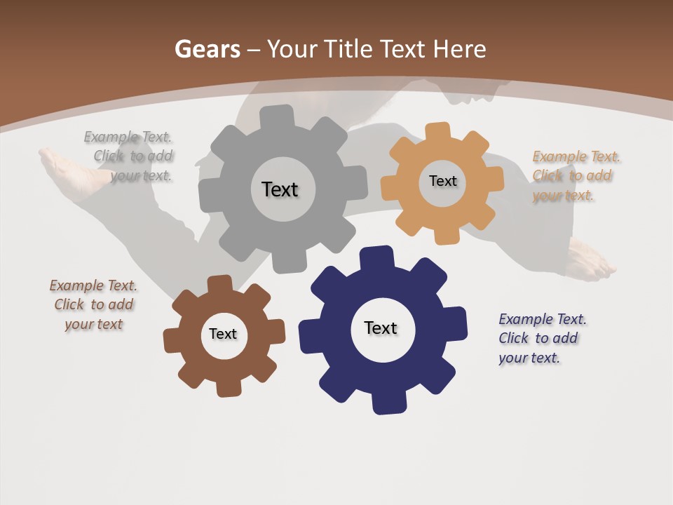 Fitness Pose Young PowerPoint Template