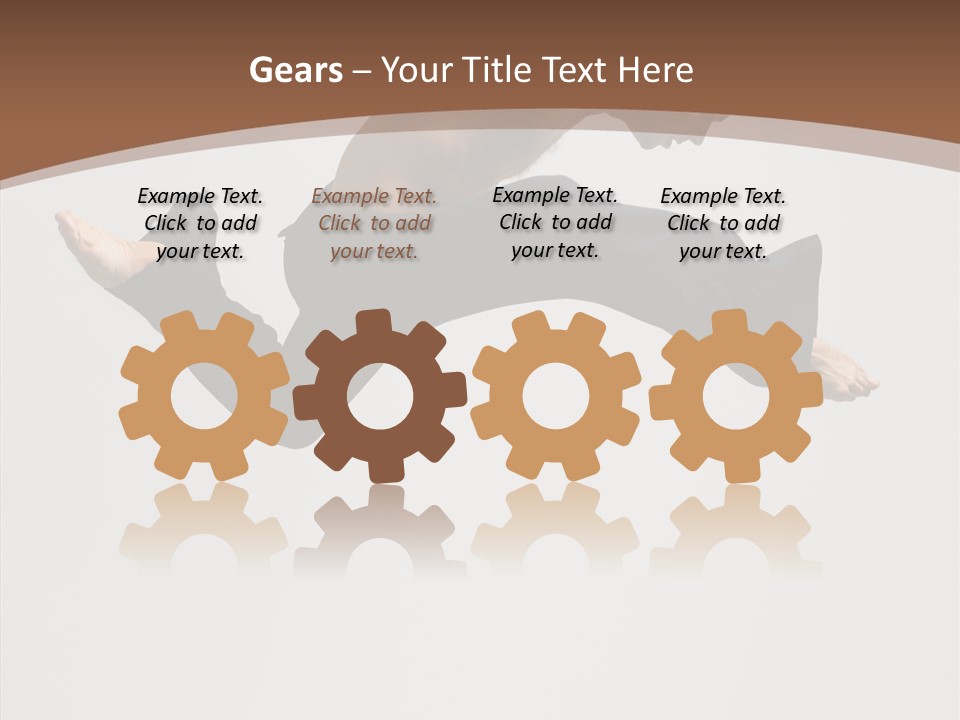 Fitness Pose Young PowerPoint Template