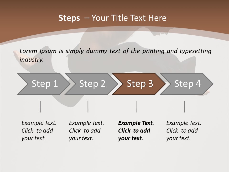 Fitness Pose Young PowerPoint Template