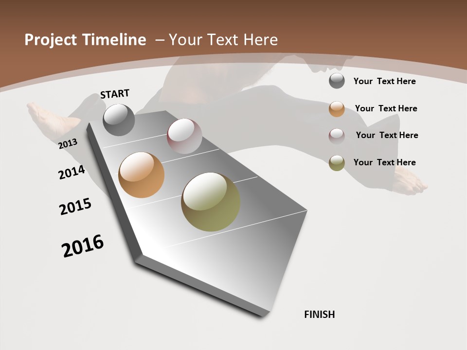 Fitness Pose Young PowerPoint Template