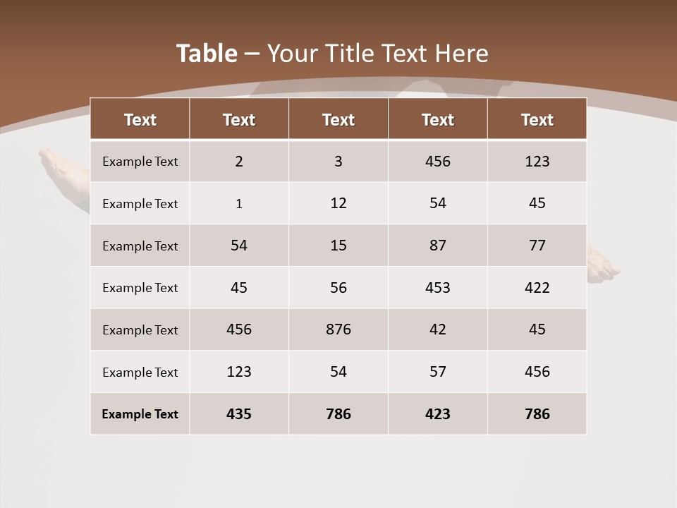 Fitness Pose Young PowerPoint Template