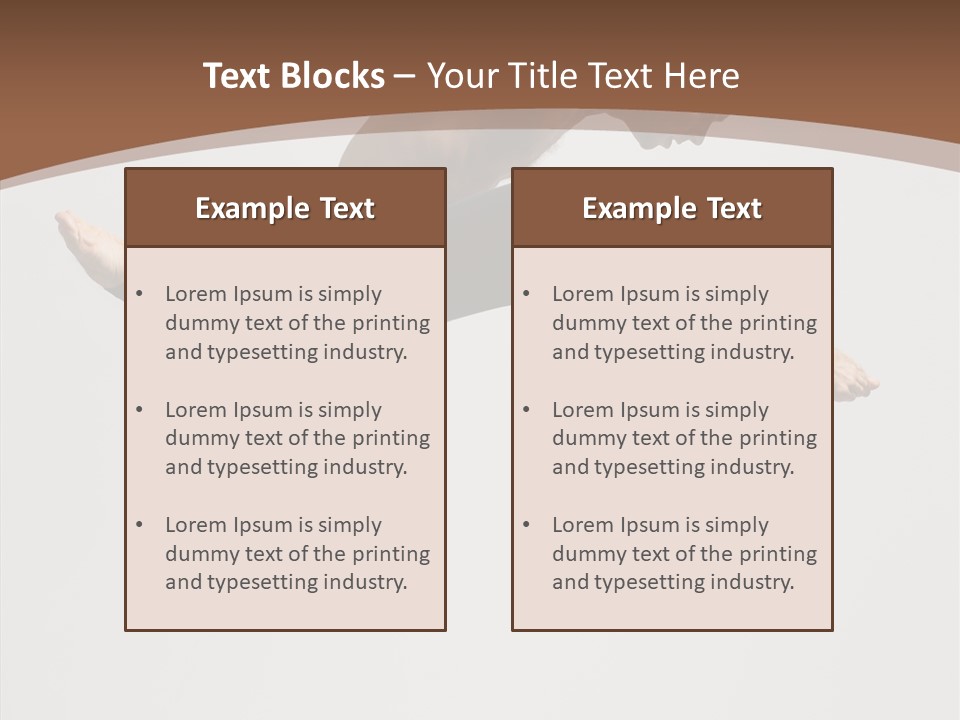 Fitness Pose Young PowerPoint Template