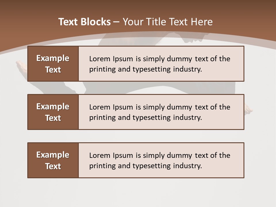 Fitness Pose Young PowerPoint Template