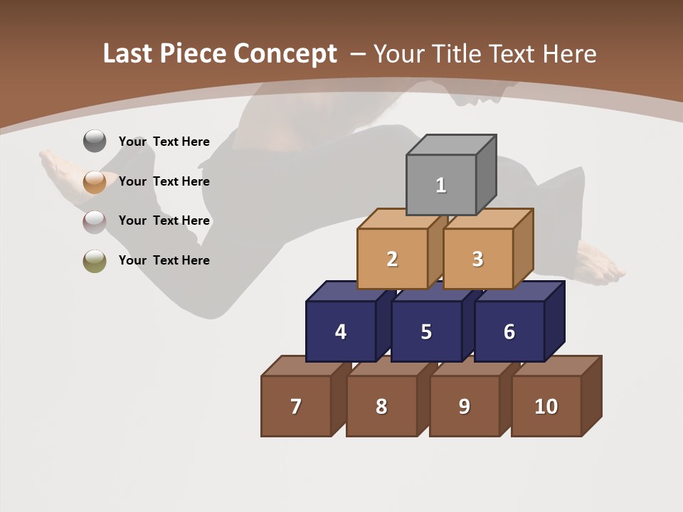 Fitness Pose Young PowerPoint Template