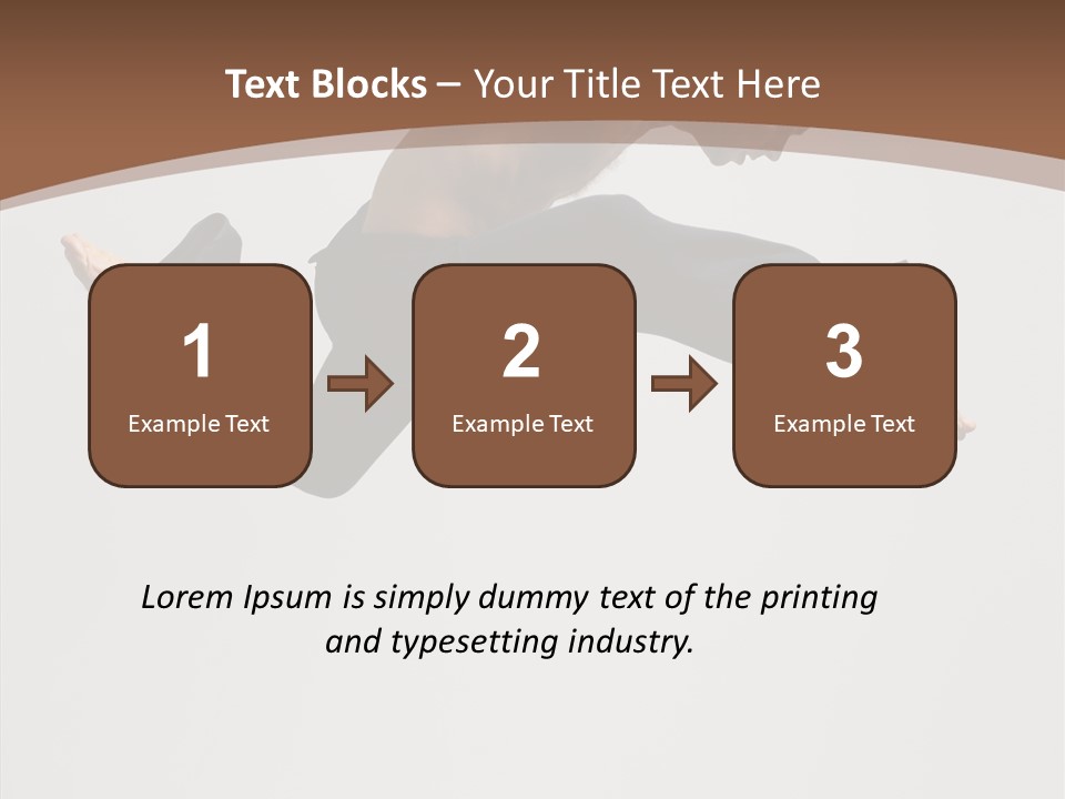 Fitness Pose Young PowerPoint Template