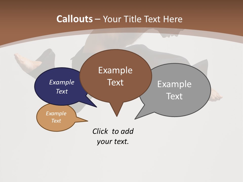 Fitness Pose Young PowerPoint Template