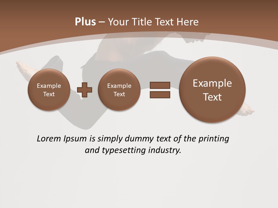 Fitness Pose Young PowerPoint Template