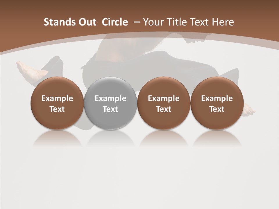 Fitness Pose Young PowerPoint Template