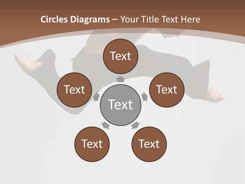 Fitness Pose Young PowerPoint Template