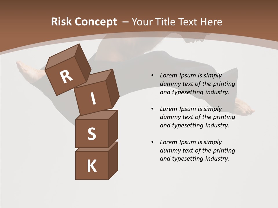 Fitness Pose Young PowerPoint Template