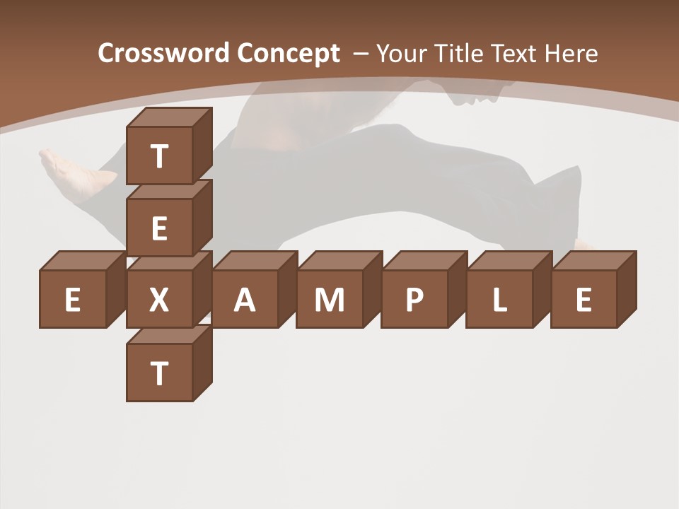 Fitness Pose Young PowerPoint Template