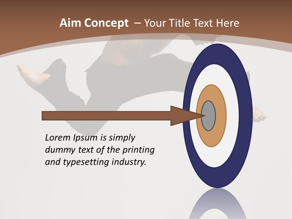 Fitness Pose Young PowerPoint Template