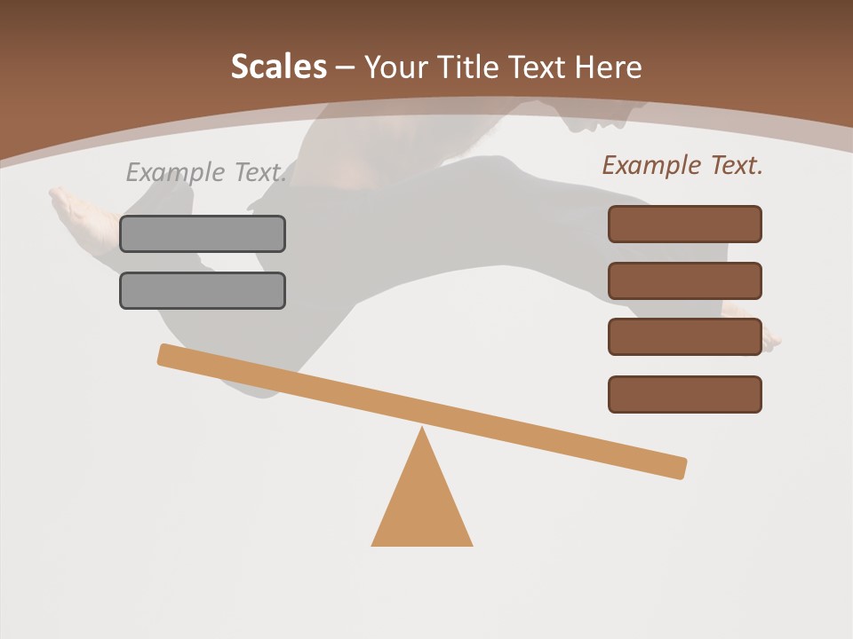Fitness Pose Young PowerPoint Template