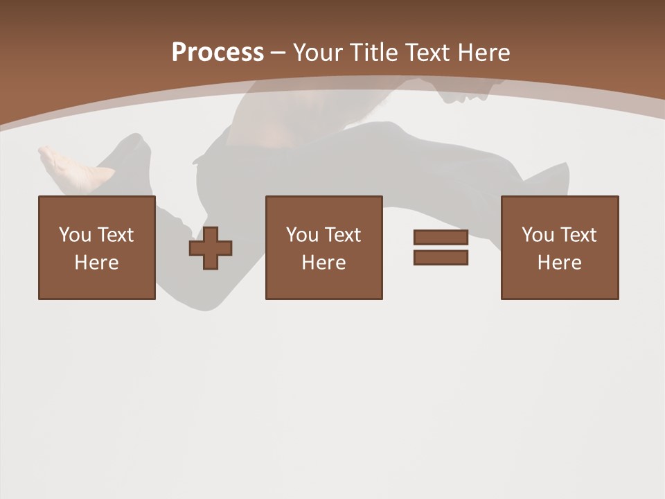 Fitness Pose Young PowerPoint Template