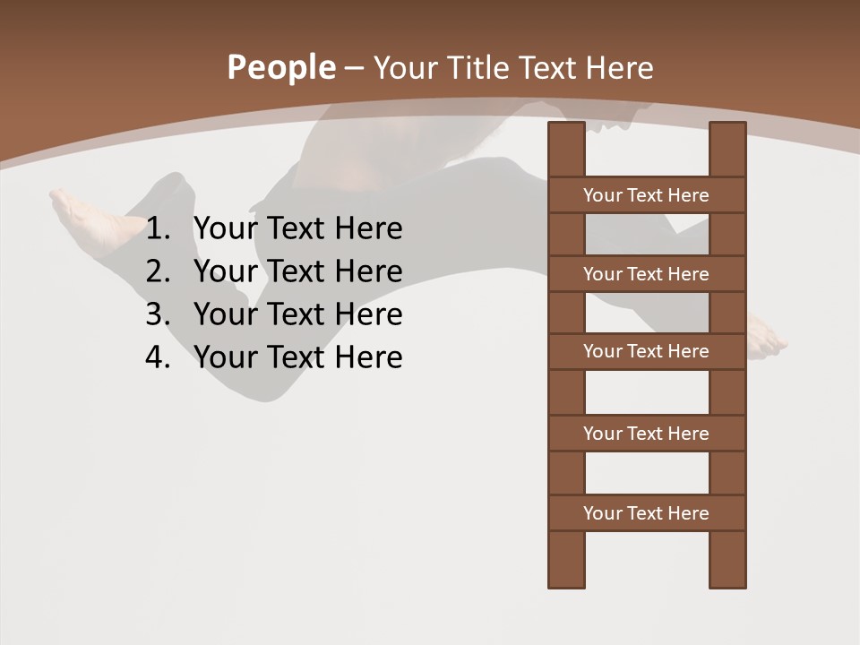 Fitness Pose Young PowerPoint Template
