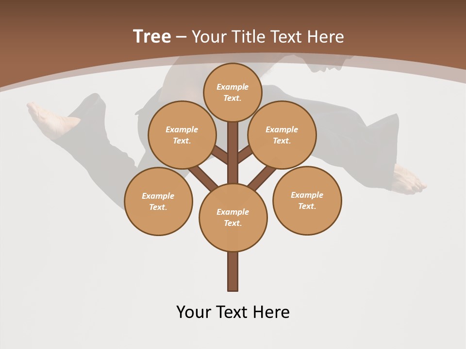 Fitness Pose Young PowerPoint Template