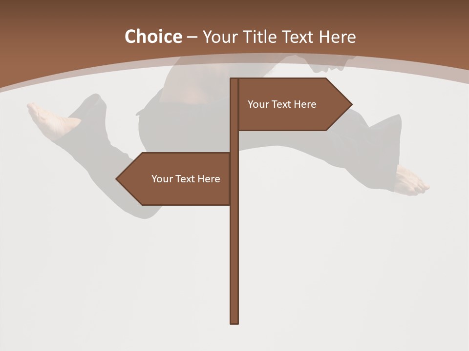 Fitness Pose Young PowerPoint Template