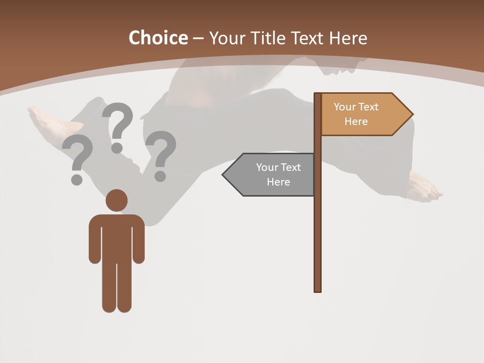 Fitness Pose Young PowerPoint Template