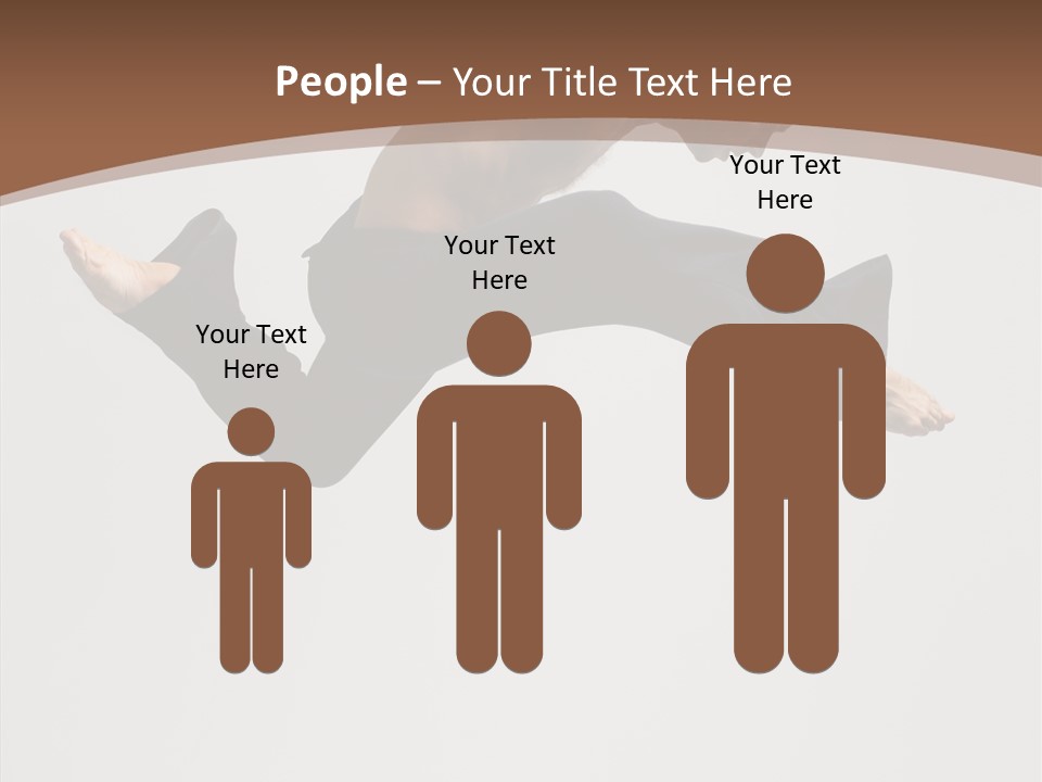 Fitness Pose Young PowerPoint Template