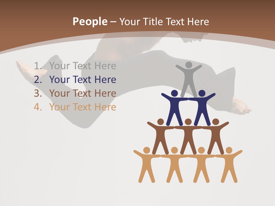 Fitness Pose Young PowerPoint Template