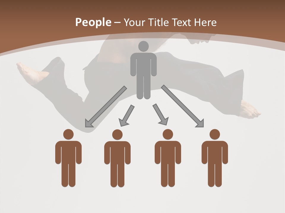 Fitness Pose Young PowerPoint Template