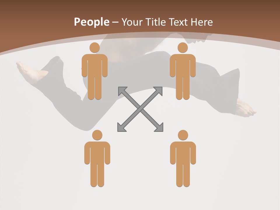 Fitness Pose Young PowerPoint Template