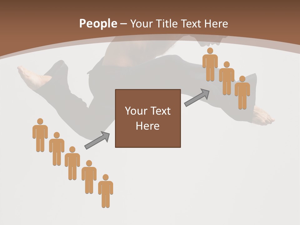 Fitness Pose Young PowerPoint Template