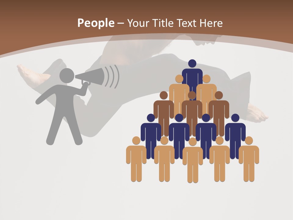 Fitness Pose Young PowerPoint Template