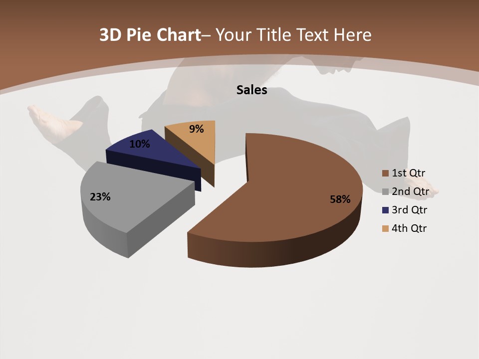 Fitness Pose Young PowerPoint Template