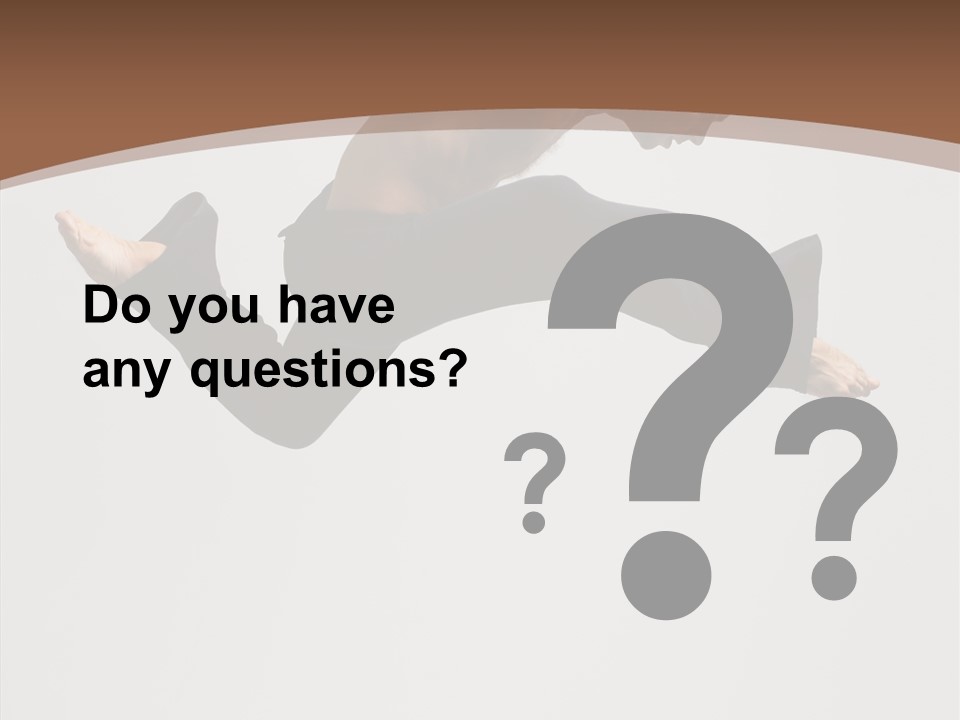 Fitness Pose Young PowerPoint Template