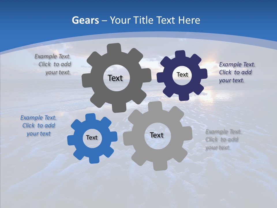 Landscape Holiday Sunny PowerPoint Template