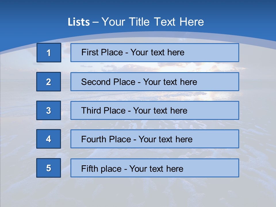 Landscape Holiday Sunny PowerPoint Template