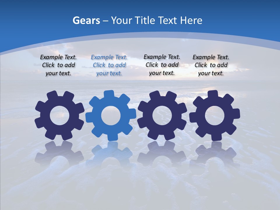 Landscape Holiday Sunny PowerPoint Template