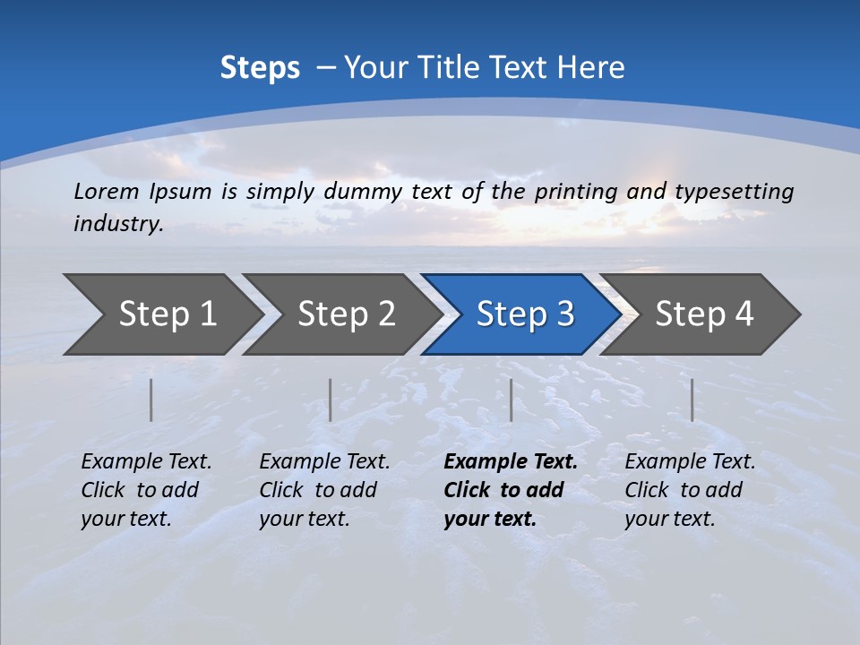 Landscape Holiday Sunny PowerPoint Template