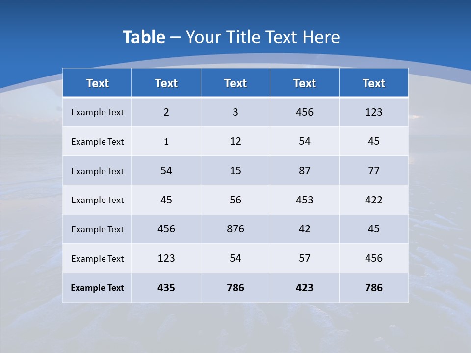 Landscape Holiday Sunny PowerPoint Template