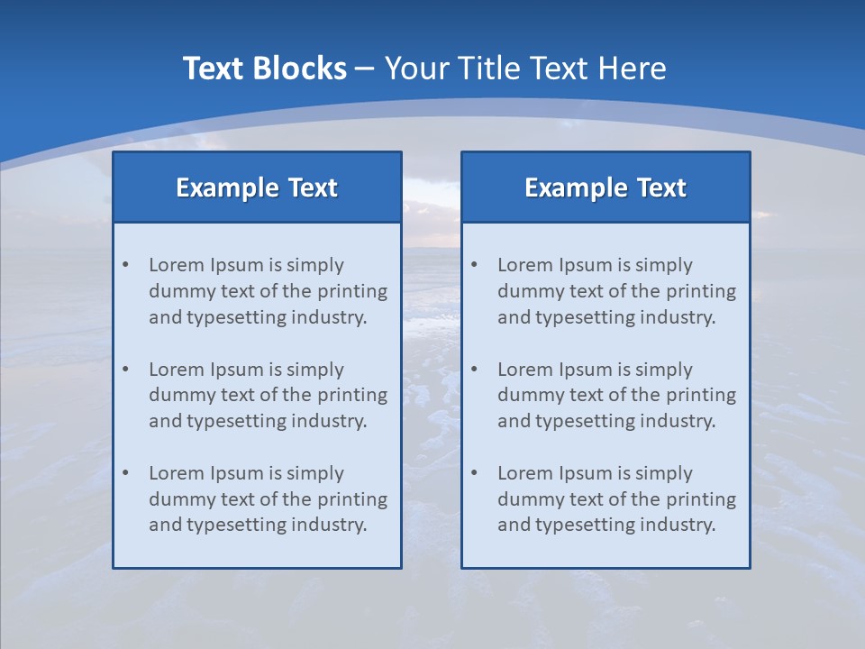 Landscape Holiday Sunny PowerPoint Template