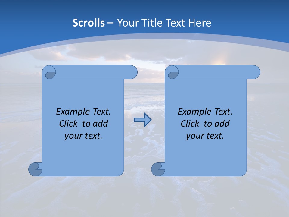Landscape Holiday Sunny PowerPoint Template