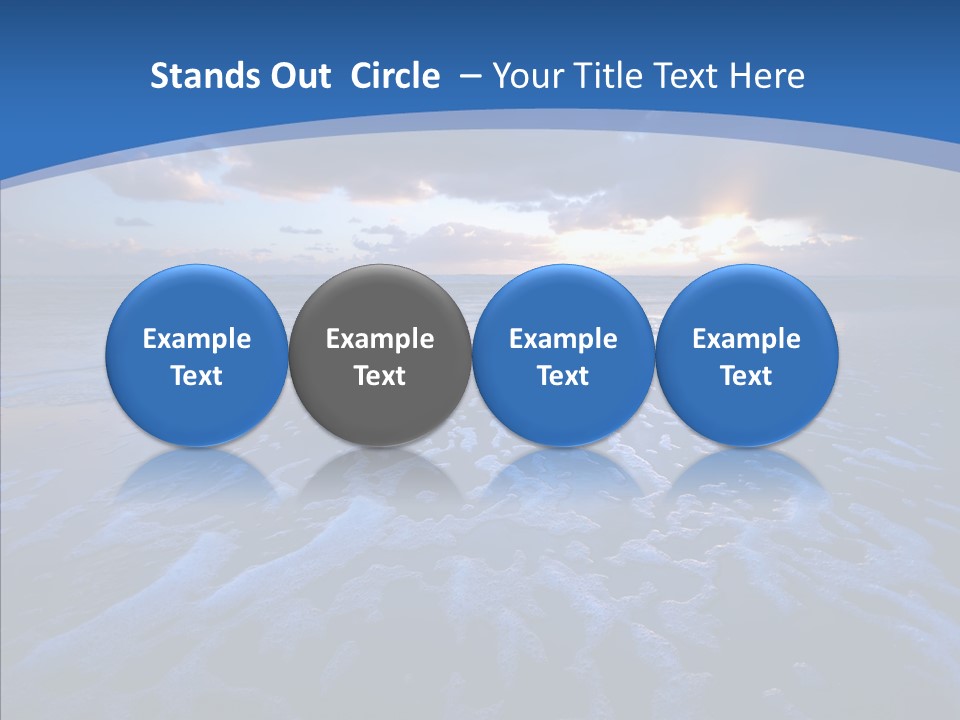 Landscape Holiday Sunny PowerPoint Template