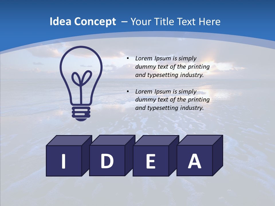 Landscape Holiday Sunny PowerPoint Template