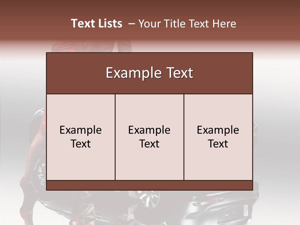 Speed Tire Auto PowerPoint Template