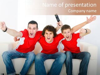 Couch Win Lifestyle PowerPoint Template