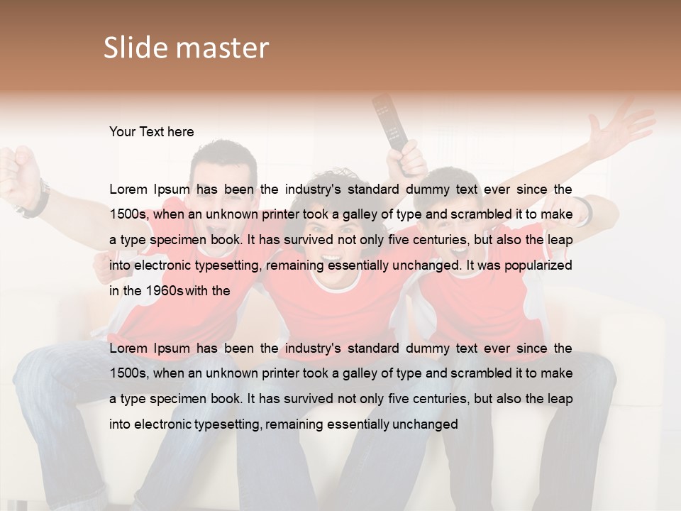 Couch Win Lifestyle PowerPoint Template