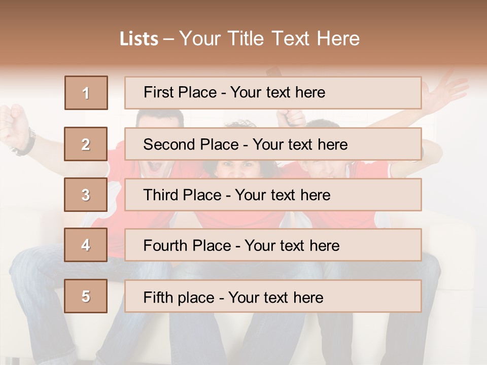 Couch Win Lifestyle PowerPoint Template