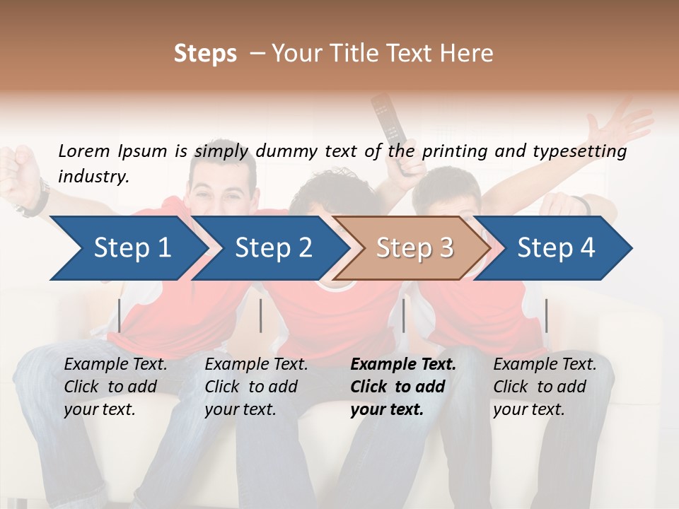 Couch Win Lifestyle PowerPoint Template