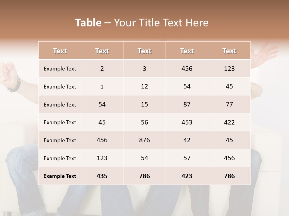 Couch Win Lifestyle PowerPoint Template
