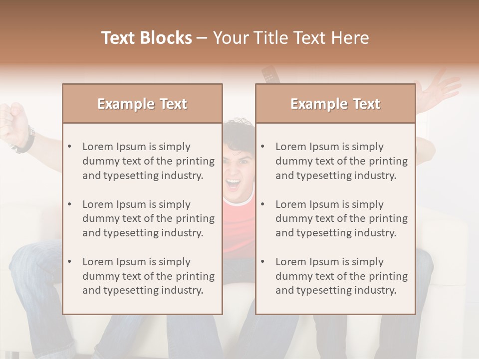 Couch Win Lifestyle PowerPoint Template