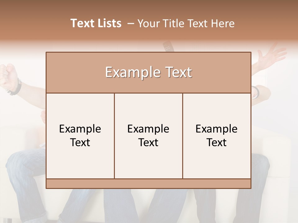 Couch Win Lifestyle PowerPoint Template
