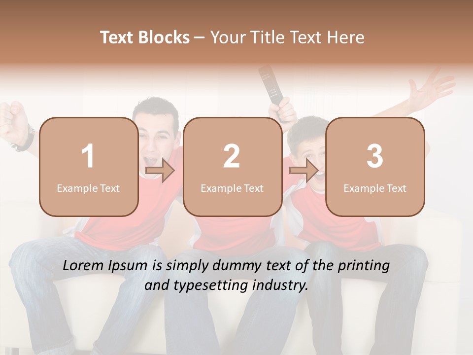 Couch Win Lifestyle PowerPoint Template